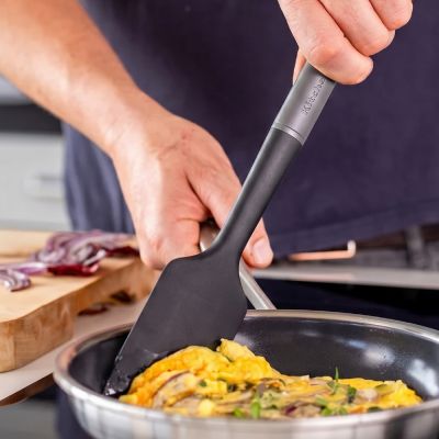 《KitchenAid》美國 不沾鍋矽膠刮刀(巖灰30cm) | 攪拌刮刀 奶油刮刀 抹刀