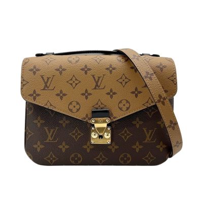 LOUIS VUITTON路易威登 Louis Vuitton LV路易威登 展示品 Pochette Metis 帆布雙拼色斜背郵差包(M44876-咖)