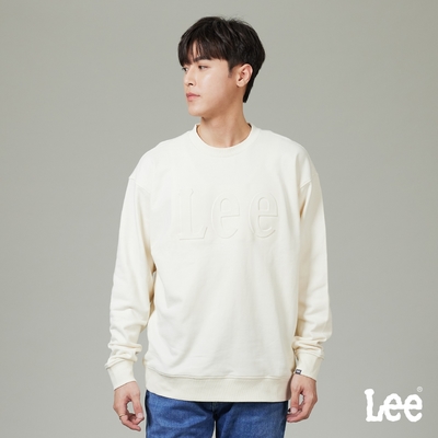 Lee 男款 立體LOGO長袖圓領厚TEE 兩色｜MODERN