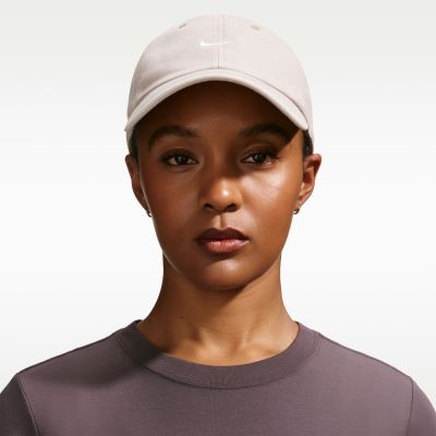 NIKE 帽子 棒球帽 運動帽 遮陽帽 丹寧 U NK CLUB CAP U CB DENIM 24 L 米灰 HF0383-009