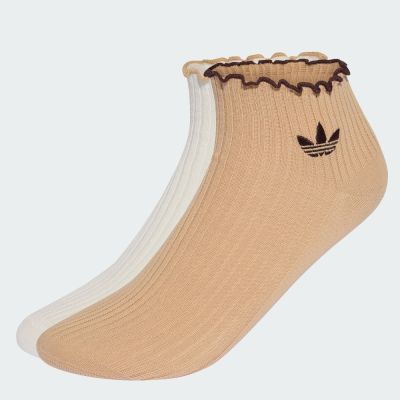 【adidas 愛迪達】 荷葉邊短襪 男/女 - Originals KR1552