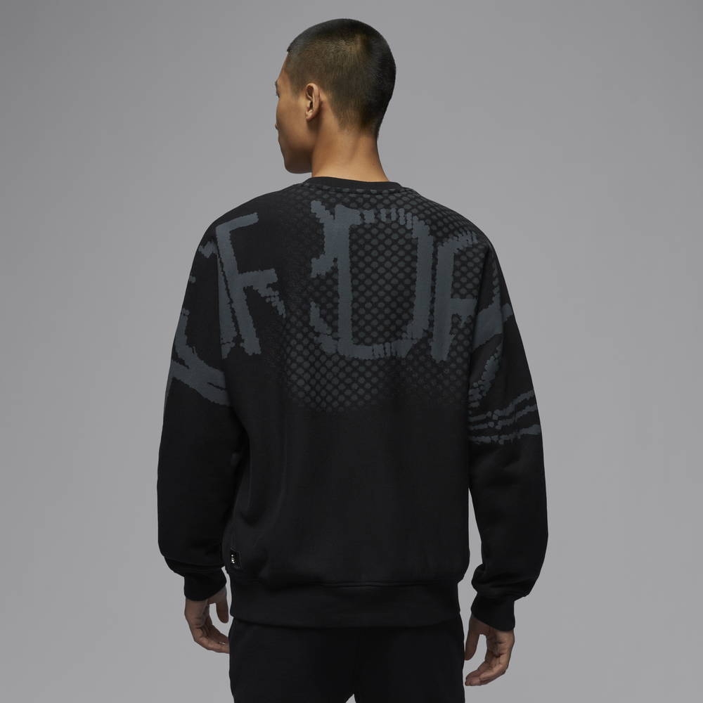 NIKE 耐吉男長袖上衣-黑色AS M J FLT FLC GFX CREW CNY