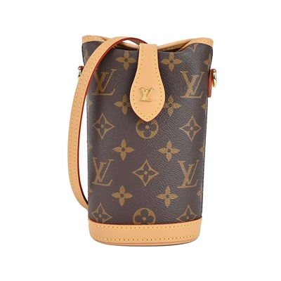 LOUIS VUITTON路易威登 Louis Vuitton 經典Monogram Fold Me 帆布斜背/圓筒包(迷你/卡其)M80874