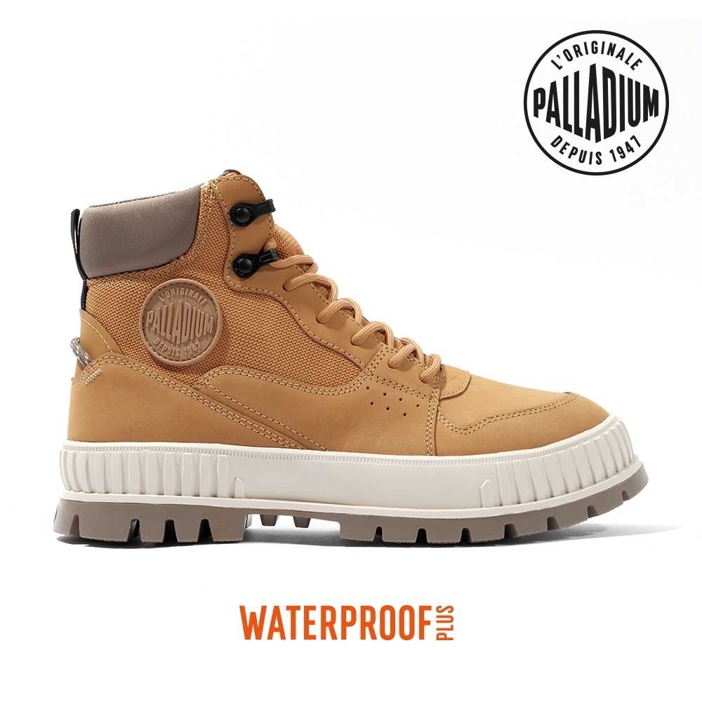 PALLADIUM PALLASHOCK WPN ZIP厚底巧克力橘標防水靴/防水鞋/休閒鞋-男鞋/女鞋 多色任選 (棕/白)