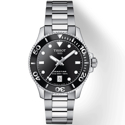TISSOT 天梭 官方授權 SEASTAR 1000 海星300米潛水錶-T1202101105100/36M