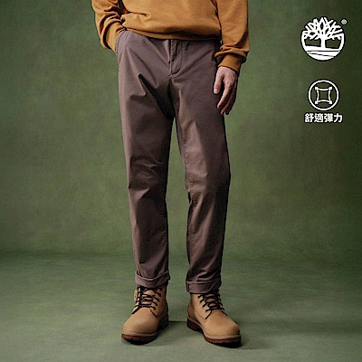 Timberland官方旗艦 男款棕色合身卡其長褲|A6C1VBK0