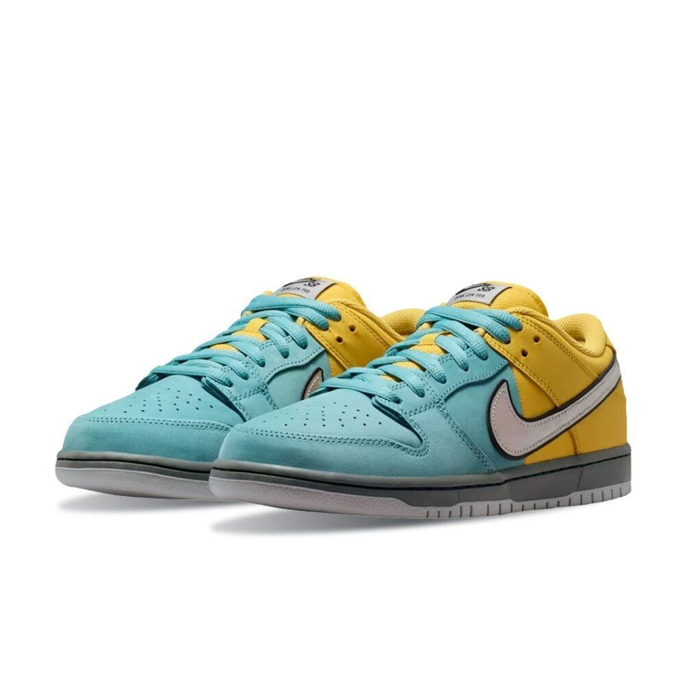 Nike SB Dunk Low Pro 藍黃拼接 緩震 抓地力 磨砂皮革 休閒鞋 運動鞋 男鞋 IR1888-700