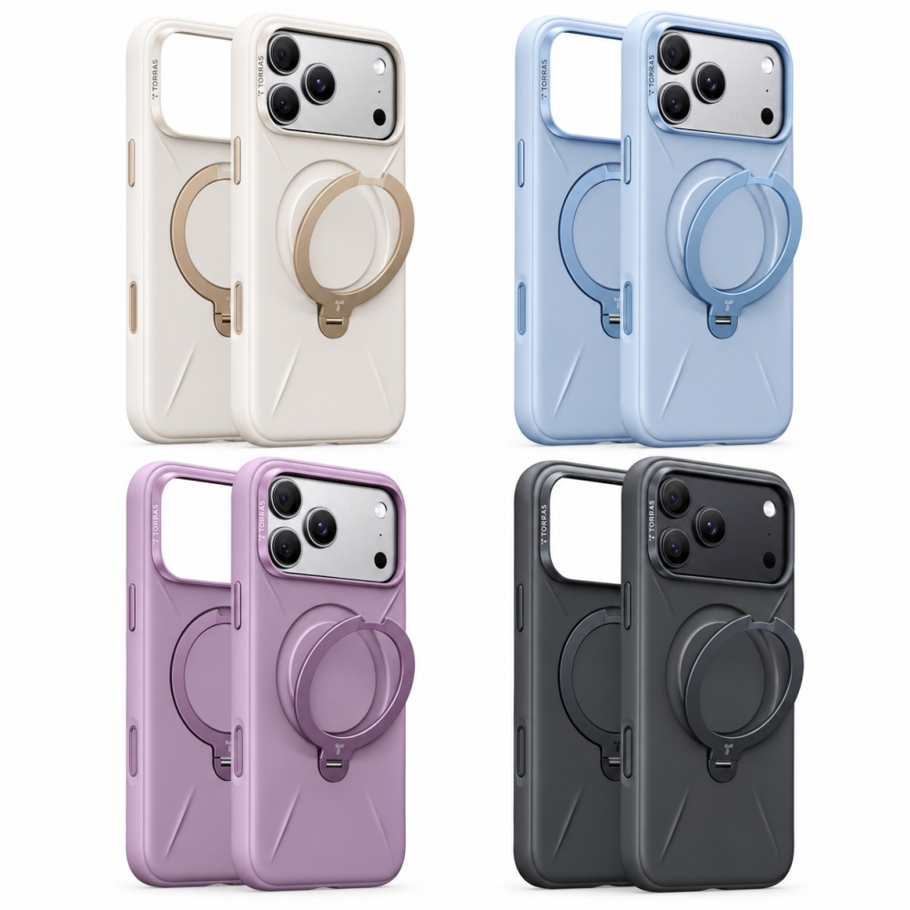 Torras 圖拉斯 iPhone 18 Pro 系列 Ostand Q3 Silicone 四象限支架防摔手機殼