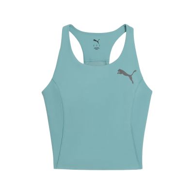 Puma 背心 Lightspeed Tank Top 女款 藍 快乾 無袖 合身 短版 528500-46