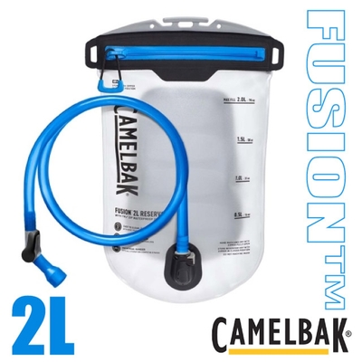【美國 CAMELBAK】FUSION 2L 輕量拉鍊式快拆水袋(僅144g).吸管水袋.防水拉鍊/馬拉松.三鐵.路跑/ CB2575401002