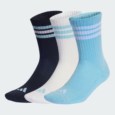 【adidas 愛迪達】 中筒襪 3 雙入 男/女 KE5504