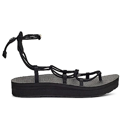 Teva Midform Infinity [TV1127890BLK] 女 運動涼鞋 厚底 羅馬織帶 時尚 黑