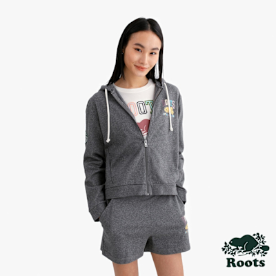 Roots女裝- SPRING DREAMING 連帽外套-灰色