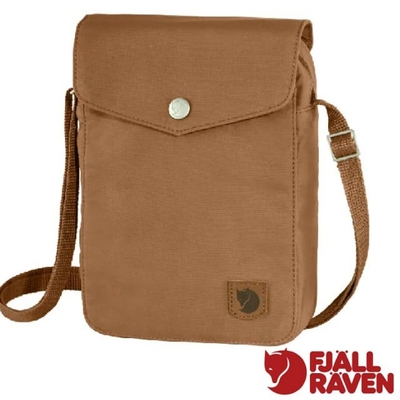 【Fjallraven 北極狐】Greenland Pocket 旅行隨身袋.側背包.斜背包.單肩包.證件錢包 23156-228 卡其棕