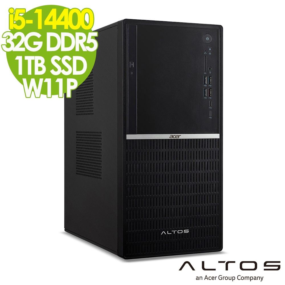 Acer 宏碁 Altos P130F9 商用工作站 (i5-14400/32G/1TB SSD/W11P)