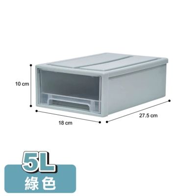 【ONE HOUSE】面寬18_5L可堆疊抽屜收納箱 4入 (單抽/日式/無印風/整理箱/收納櫃)
