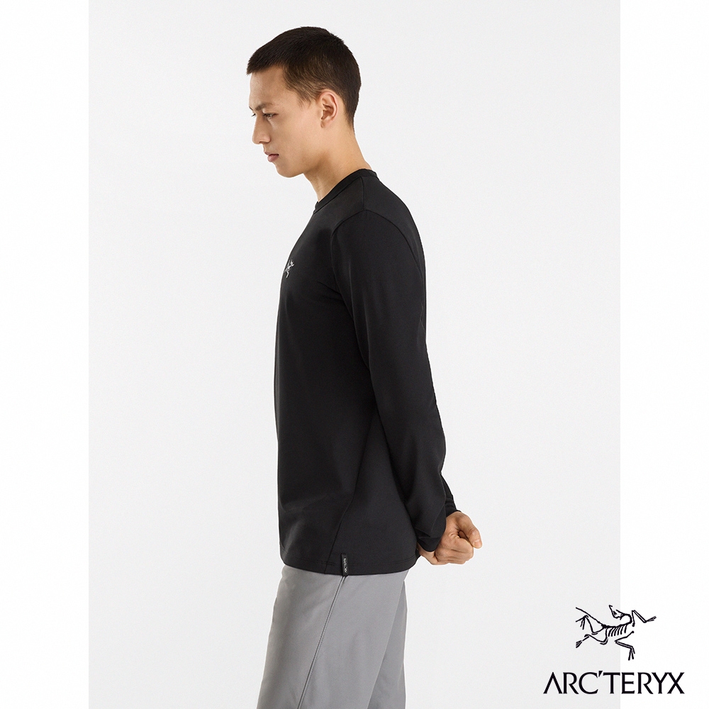 Arcteryx 始祖鳥官方直營】男Captive Arc'word 長袖圓領衫黑| 長袖上衣