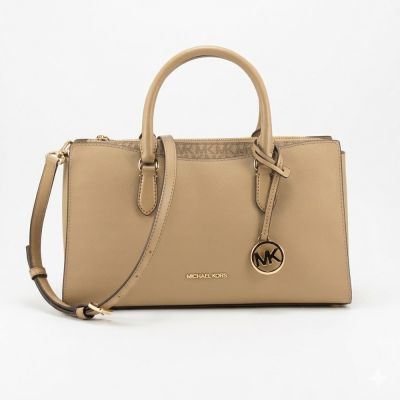 Michael Kors   ARDEN新款防刮三層手提/斜背/兩用包35F5G4XS2L(奶茶)