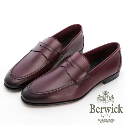【BERWICK】西班牙進口 牛皮漸層便士樂福鞋 -酒紅 535009KM61