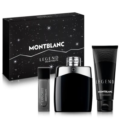 MONTBLANC 萬寶龍 傳奇經典男性淡香水禮盒(淡香水100ml+小香15ml+沐浴精100ml)-贈隨機紙袋