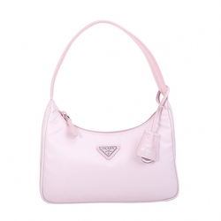 Prada 再生尼龍復刻版腋下手提包-福利品(雪花石膏粉)