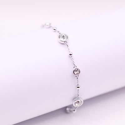 SWAROVSKI 施華洛世奇 Imber 手鏈 鍍白金色