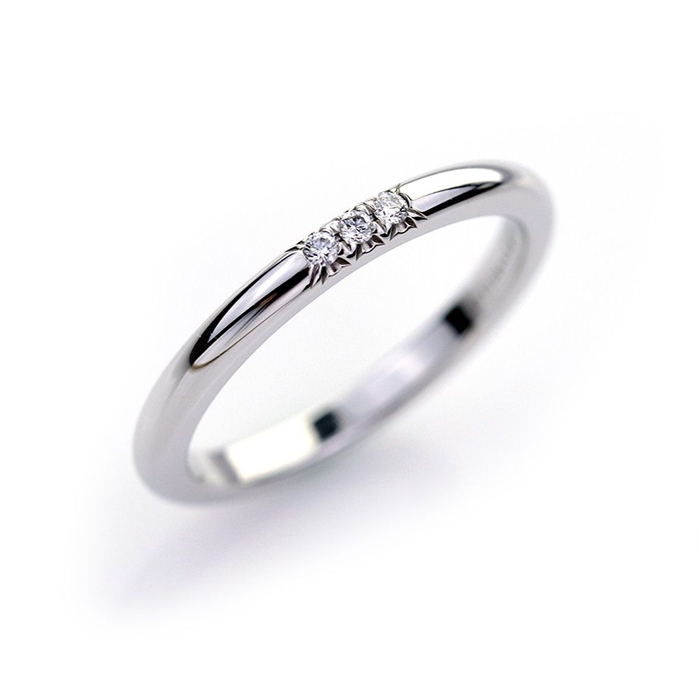 Tiffany&Co. 蒂芙尼 永恆3鑽鉑金戒指(展示品)