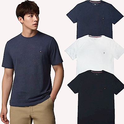 Tommy Hilfiger 成人 經典小LOGO 刺繡LOGO 素T