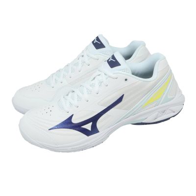 Mizuno 美津濃 羽球鞋 Wave Claw 4 男鞋 女鞋 寬楦 白 緩震 回彈 室內運動 71GA2643-15