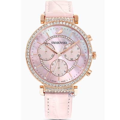 SWAROVSKI 施華洛世奇 PASSAGE CHRONO 幸福航程計時時尚腕錶 女錶 手錶 禮物(5580352)36mm