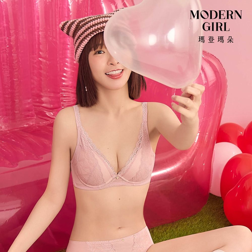 瑪登瑪朵 啵提 集中穩定內衣 D80-F罩杯(花妍粉)