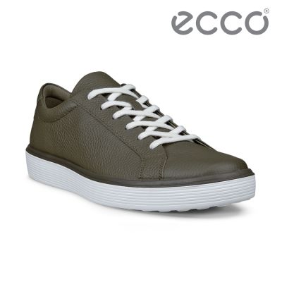 ECCO SOFT 60 M 柔酷輕盈經典皮革休閒鞋 男鞋 軍綠色