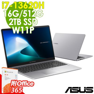 ASUS華碩 ASUS ExpertBook P1403CVA-0471A13620H 銀色(i7-13620H/16G/512G+2TB/W11P/14吋FHD) 輕薄效能特仕筆電