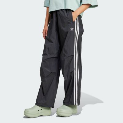 adidas 愛迪達 長褲 女款 運動褲 三葉草 3 S PARA PANT 黑 IY7251(L5048)