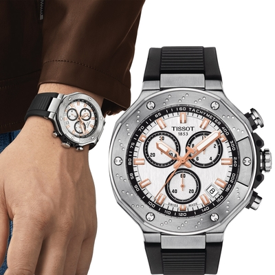 TISSOT 天梭 官方授權 T-RACE MOTOGP 計時競速腕錶-T1414171701100 畢業禮物首選