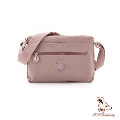 B.S.D.S冰山袋鼠 - 時光旅人 - 知性輕巧斜背小包 - 奶茶杏【B231C】
