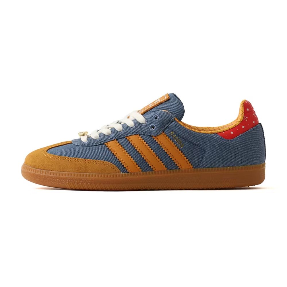 【ADIDAS】SAMBA OG 男女款 運動休閒鞋 玩具總動員 胡迪 德訓鞋 藍黃色 LA3984