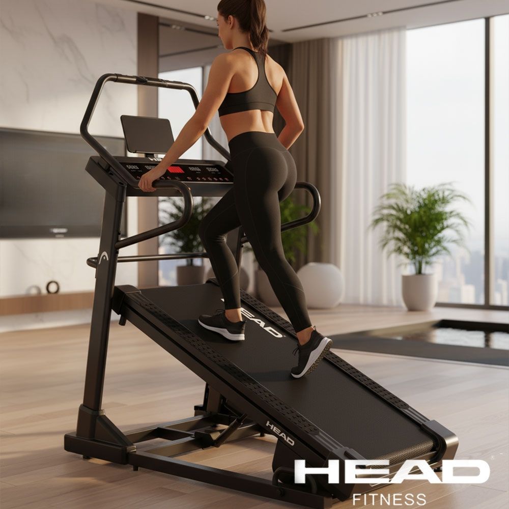 HEAD 極限坡度電動跑步機-H150MC(44段坡度/多點減震/App連結)