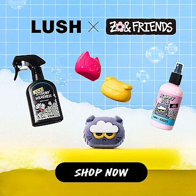LUSH × ZO&FRIENDS 限定聯名系列新上市！