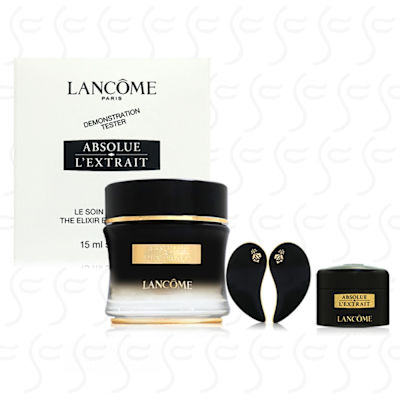 LANCOME蘭蔻 絕對完美黑鑽奢燦眼霜15ml(TESTER版)贈奢燦乳霜5ml