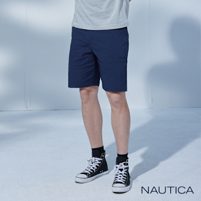 Nautica 男裝 COOLMAX百搭休閒短褲-深藍色