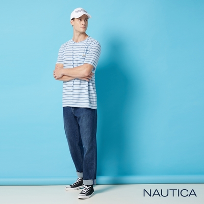 Nautica細條紋短T