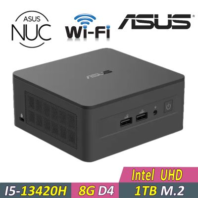ASUS 華碩 NUC 13 PRO {YAIN5-008}迷你電腦(i5-13420H/8G D4/1TB)(RNUC13ANHH500009I)