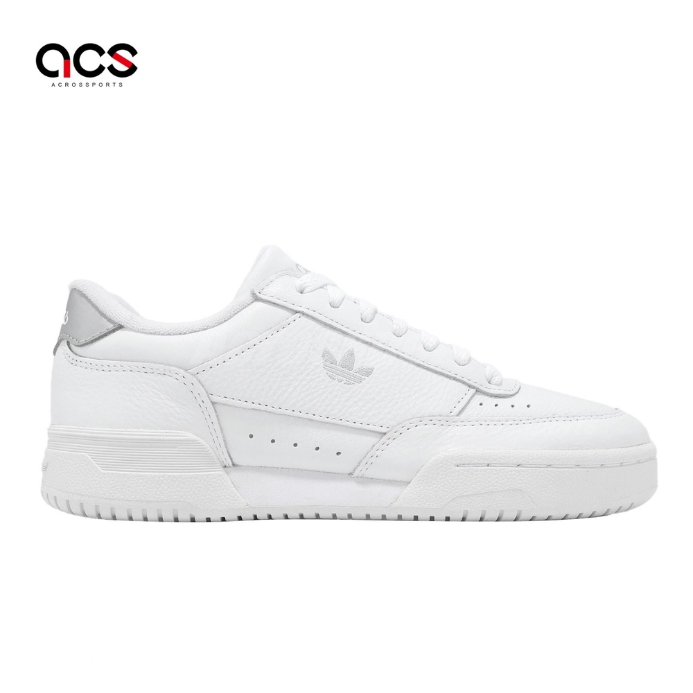 adidas 休閒鞋Court Super W 女鞋白銀皮革三葉草小白鞋愛迪達