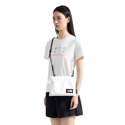 The North Face 北臉 側背包 斜背包 小包 運動小包 隨身小包 LTWT SHOULDER BAG 白 NF0A8DJQFN4