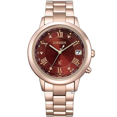 CITIZEN星辰 xC Hebe田馥甄配戴款 臺灣限定 光動能鈦金屬電波腕錶 36MM (CB1138-62W)