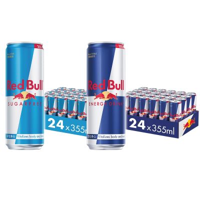 【Red Bull紅牛】能量飲料 一般款/無糖-任選2箱(355mlx24罐/箱)