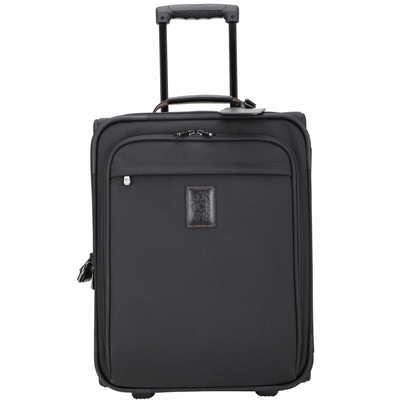 LONGCHAMP Boxford 附鎖頭可拆吊牌拉桿帆布行李箱(黑色)