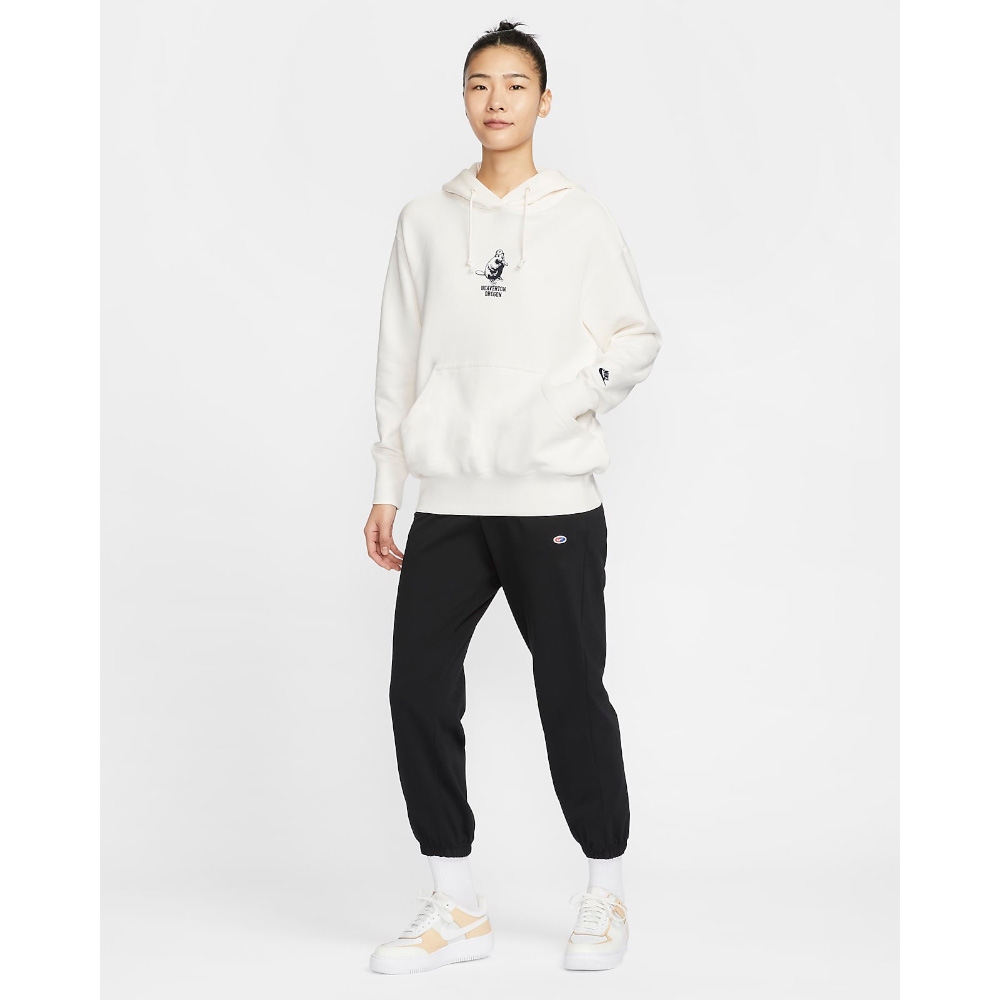 NIKE 耐吉女連帽上衣-米白色AS W NSW PHNX FLC PO HD OS GCE-HV1743133
