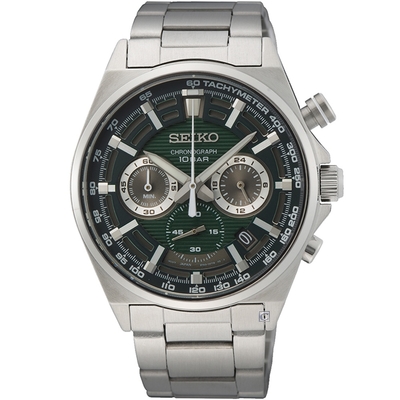 SEIKO 精工 CS 競速賽車三眼計時腕錶 8T63-00T0G(SSB405P1) SK043